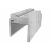 Наличник прямой PP, графит 80x10x2150, телескоп (внутренний) F0000078647