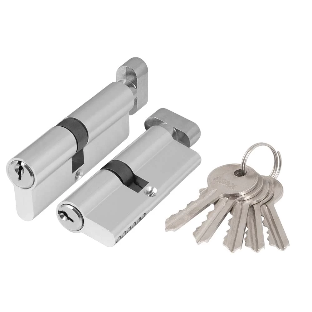 Фото Цилиндровый механизм (AZ102/80) AZ1002Knob80 (30+10+40) CP хром